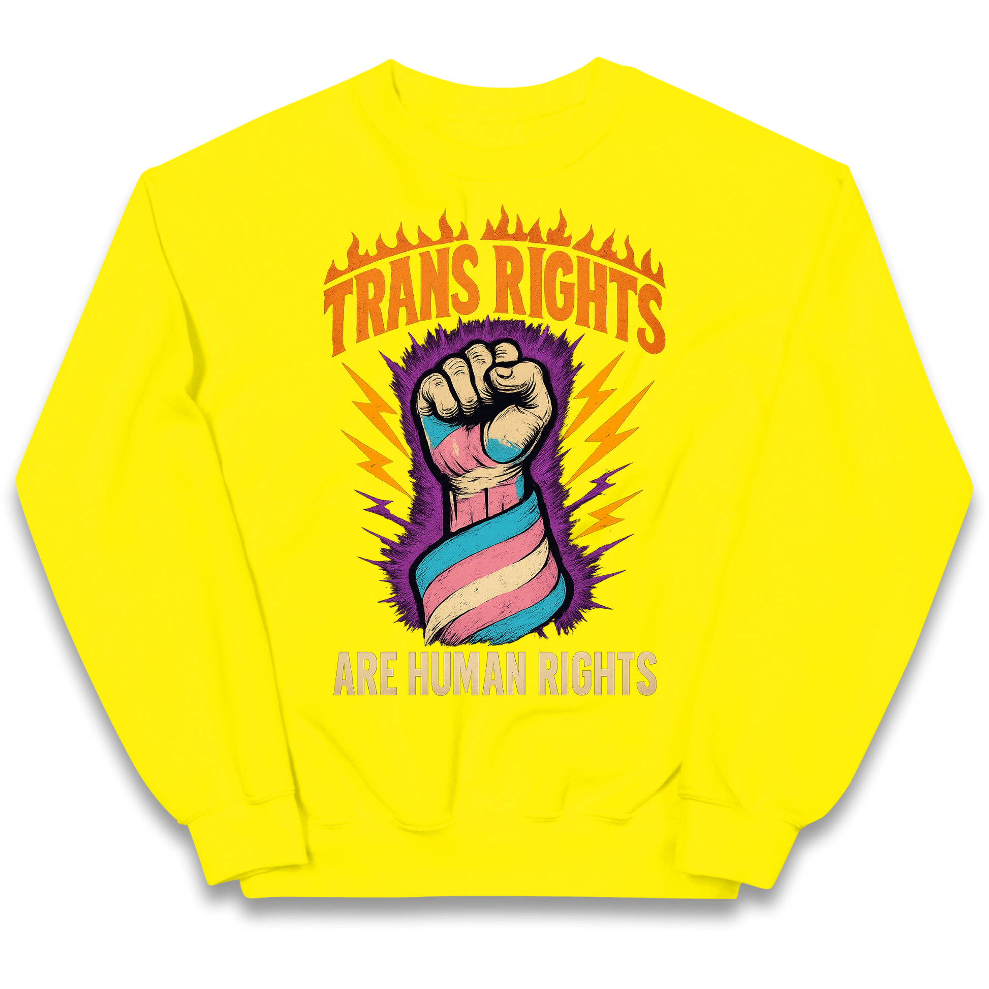 Trans Rights Are Human Rights kids sweatshirt