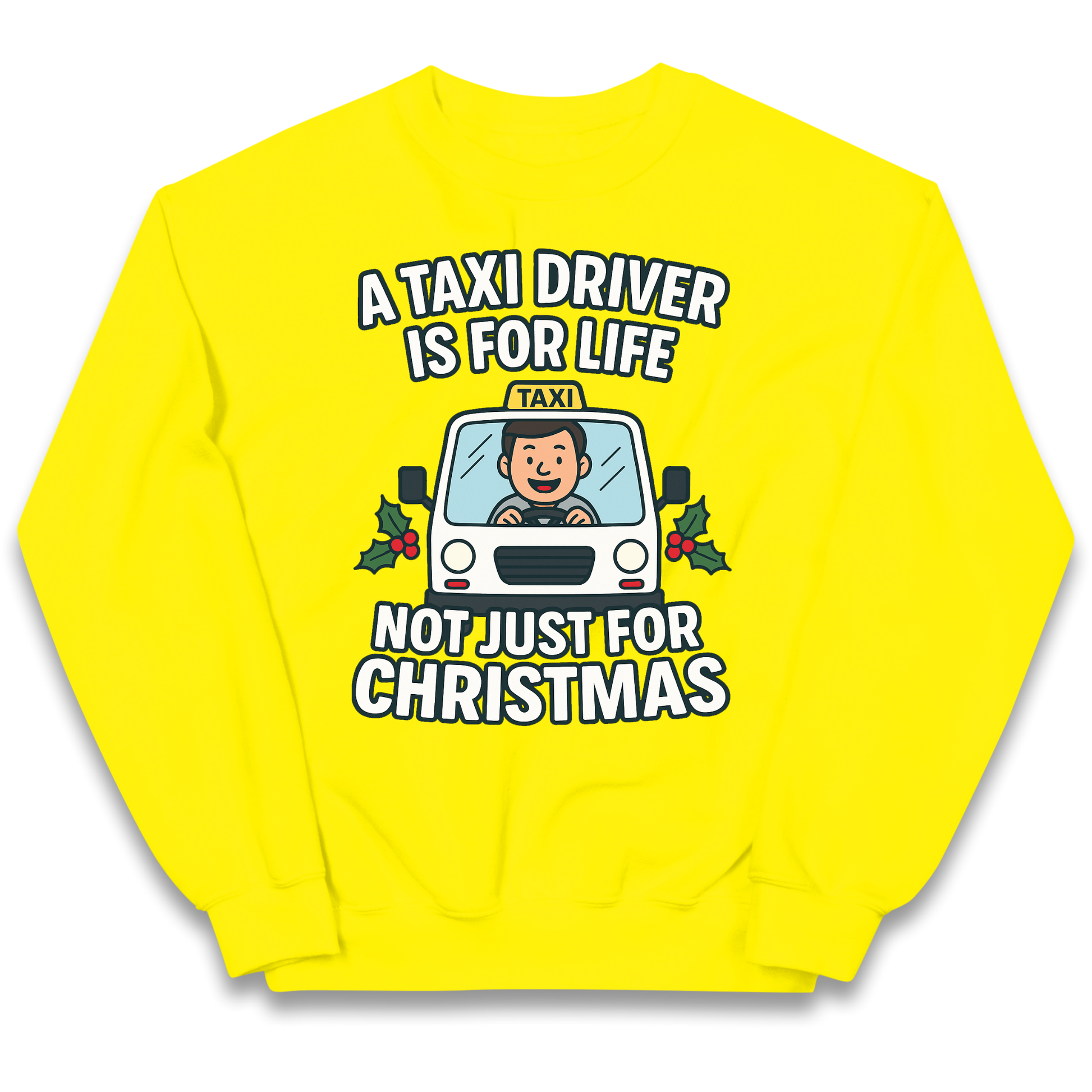 Taxi Driver Christmas Kids Jumper