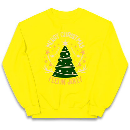 Merry Christmas Feeling Jolly Christmas kids sweatshirt