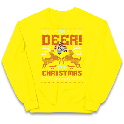 Oh Deer its Christmas kids sweatshirt