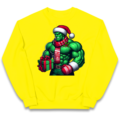 The Hulk Santa kids sweatshirt