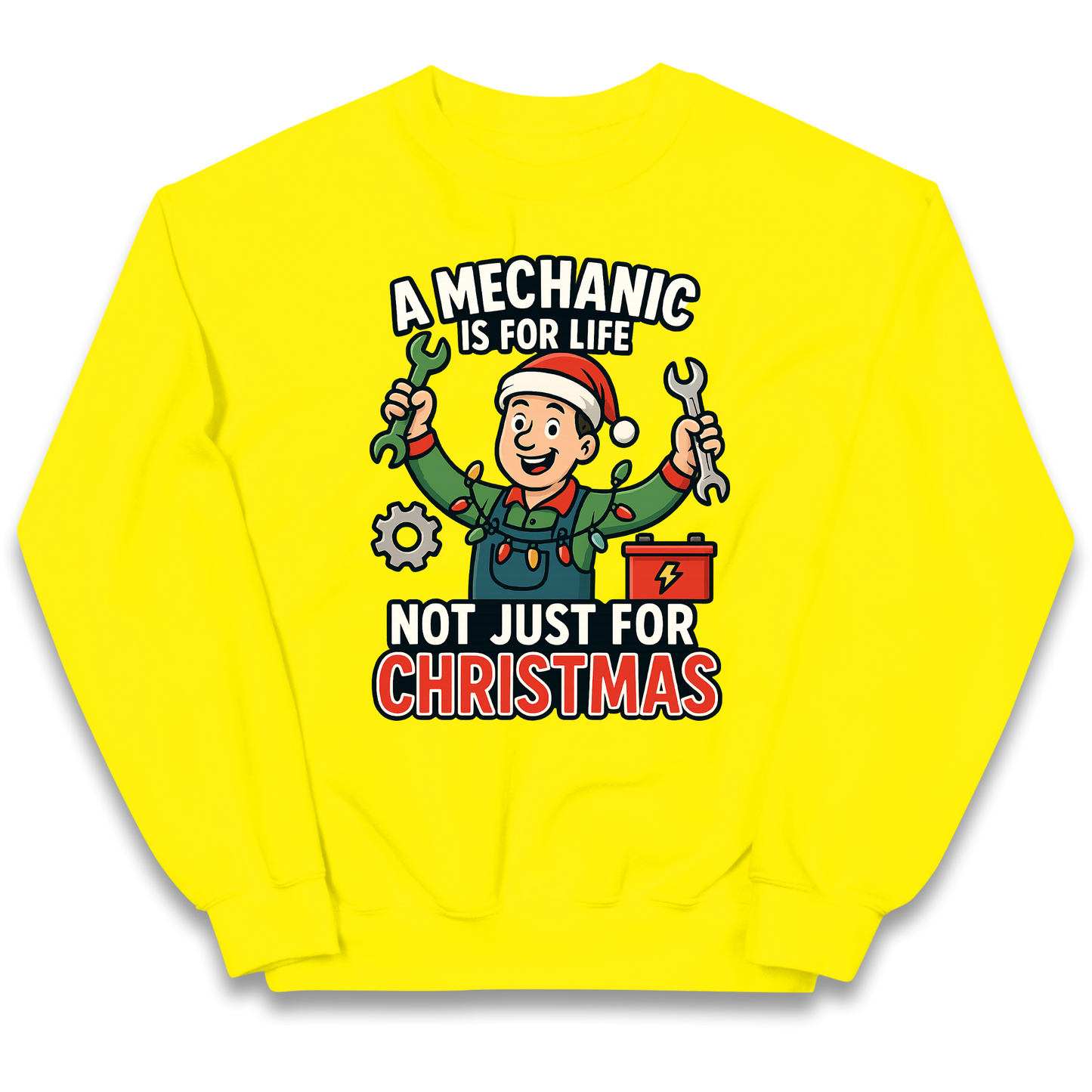 Mechanic Christmas Kids Jumper