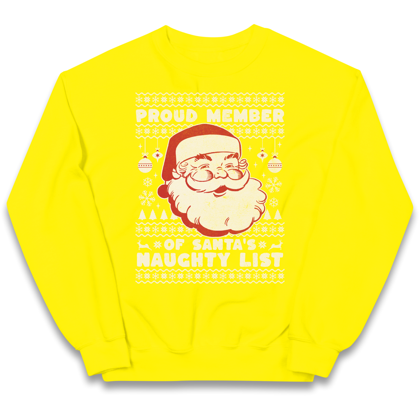 Proud Member Of Santas Naughty List Christmas kids sweatshirt