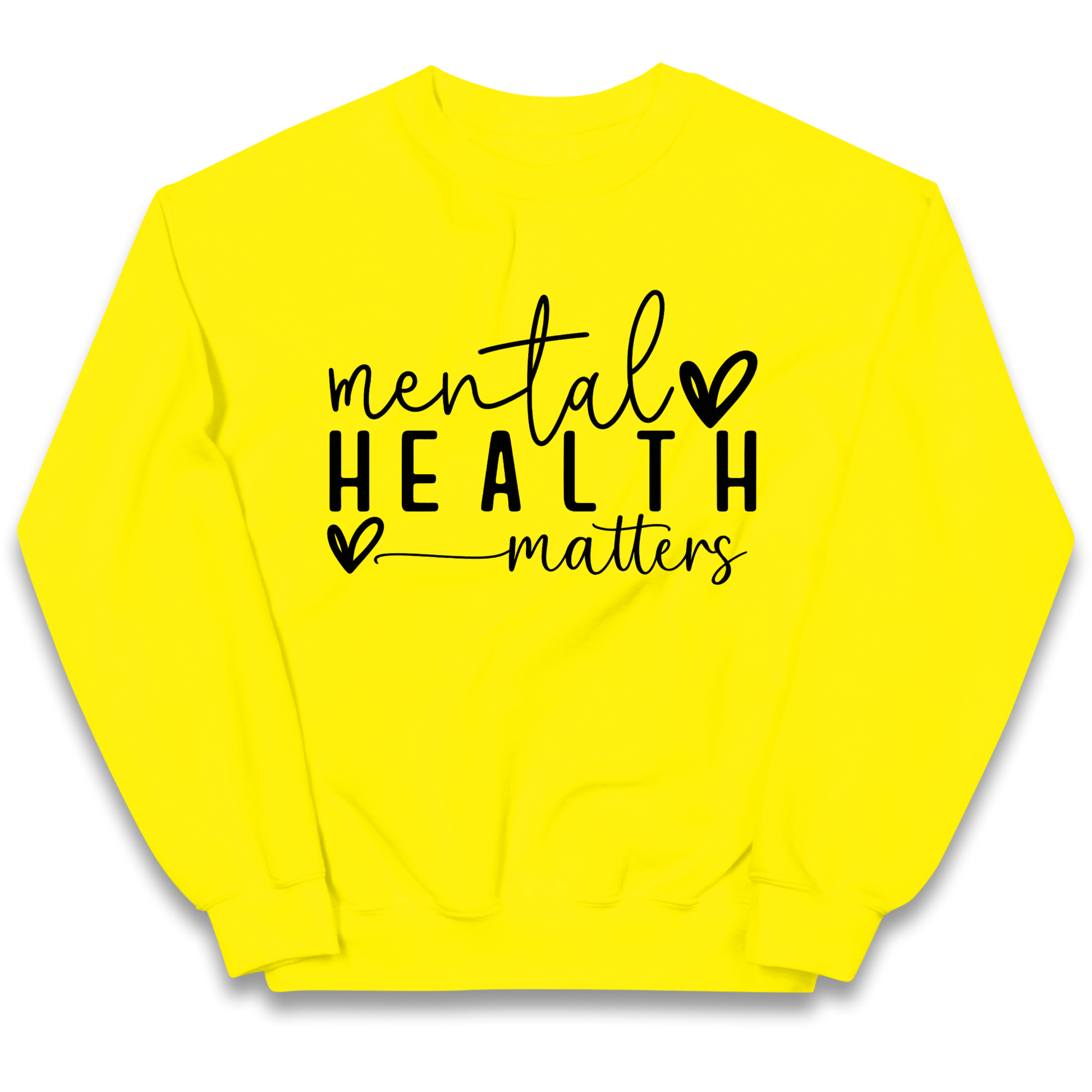 Yellow Mental Health kids sweatshirt