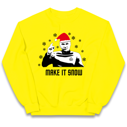 Make It Snow kids sweatshirt
