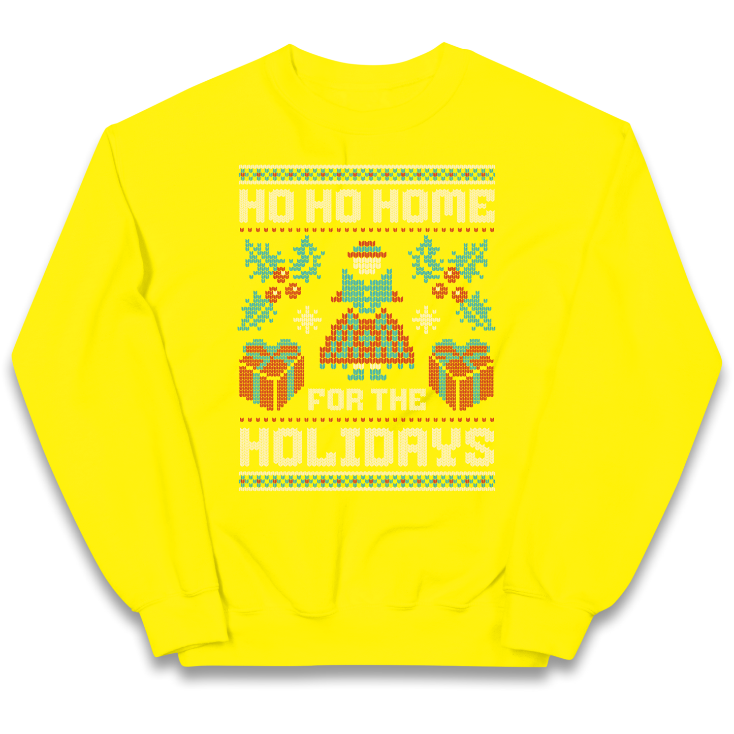 HO HO Home For the Holidays Christmas kids sweatshirt