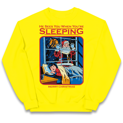 Creepy Santa Claus Christmas kids sweatshirt