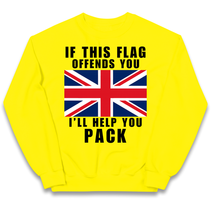 If This Flag Offends You I Will Help You Pack kids sweatshirt