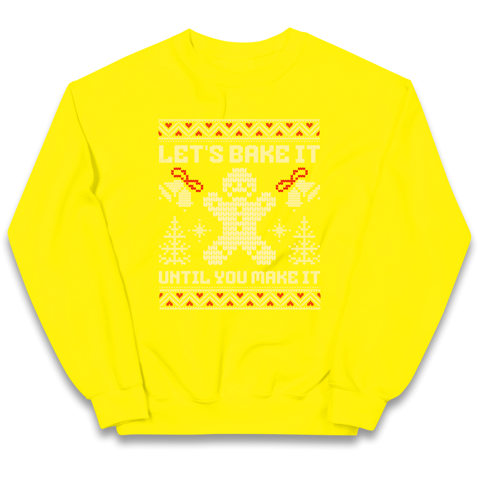Lets Bake It Until You Make it Christmas kids sweatshirt