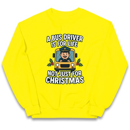 Bus Driver Christmas Kids Jumper