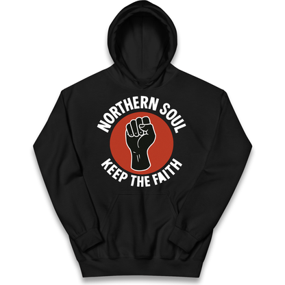 Northern Soul Keep The Faith kids hoodie