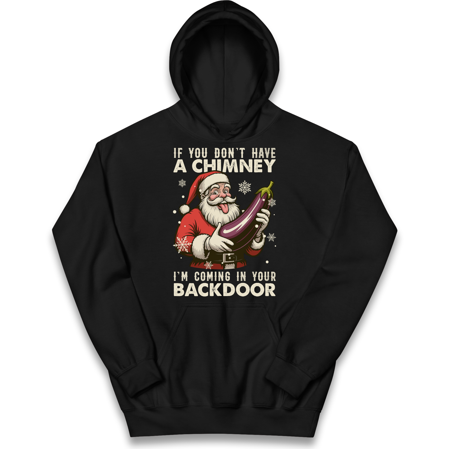 Santa Back Door Kids Hoodie