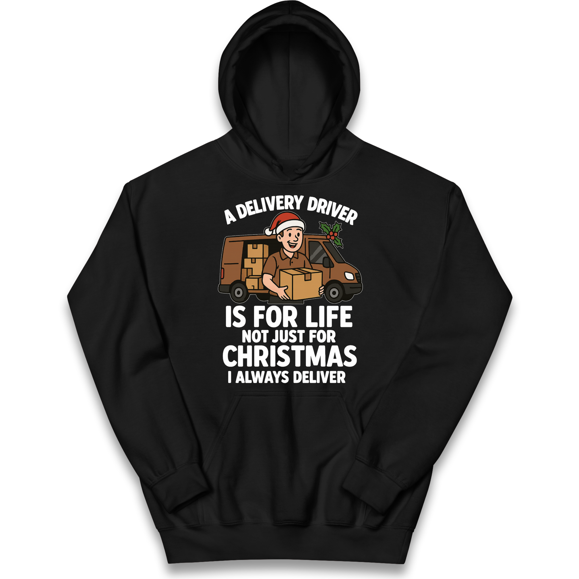Delivery Driver Christmas Kids Hoodie