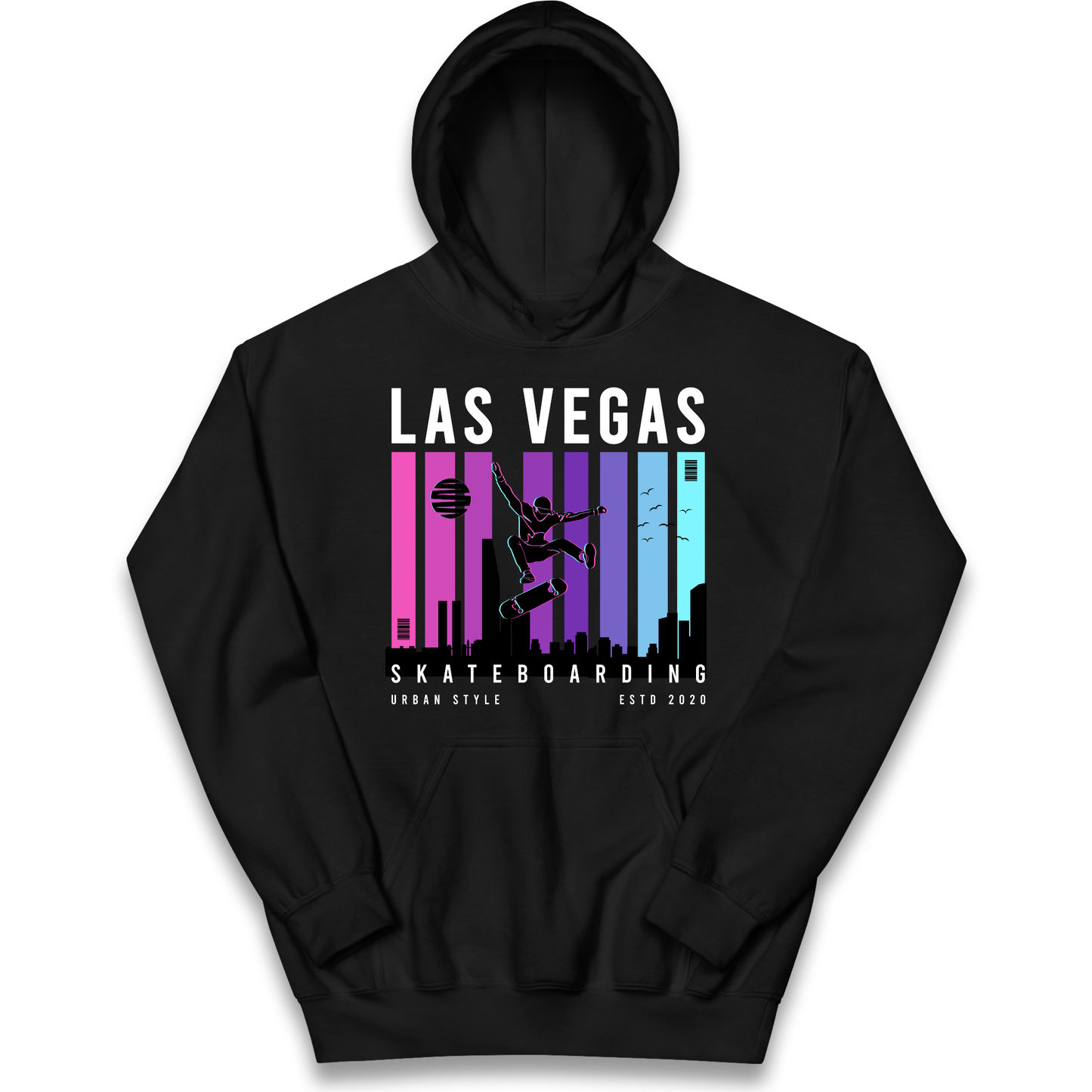 Las Vegas Skateboarding kids hoodie