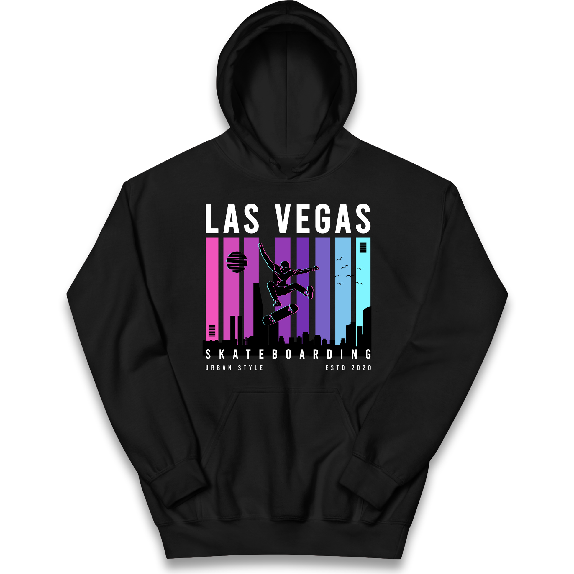 Las Vegas Skateboarding kids hoodie