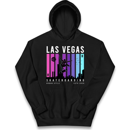 Las Vegas Skateboarding kids hoodie
