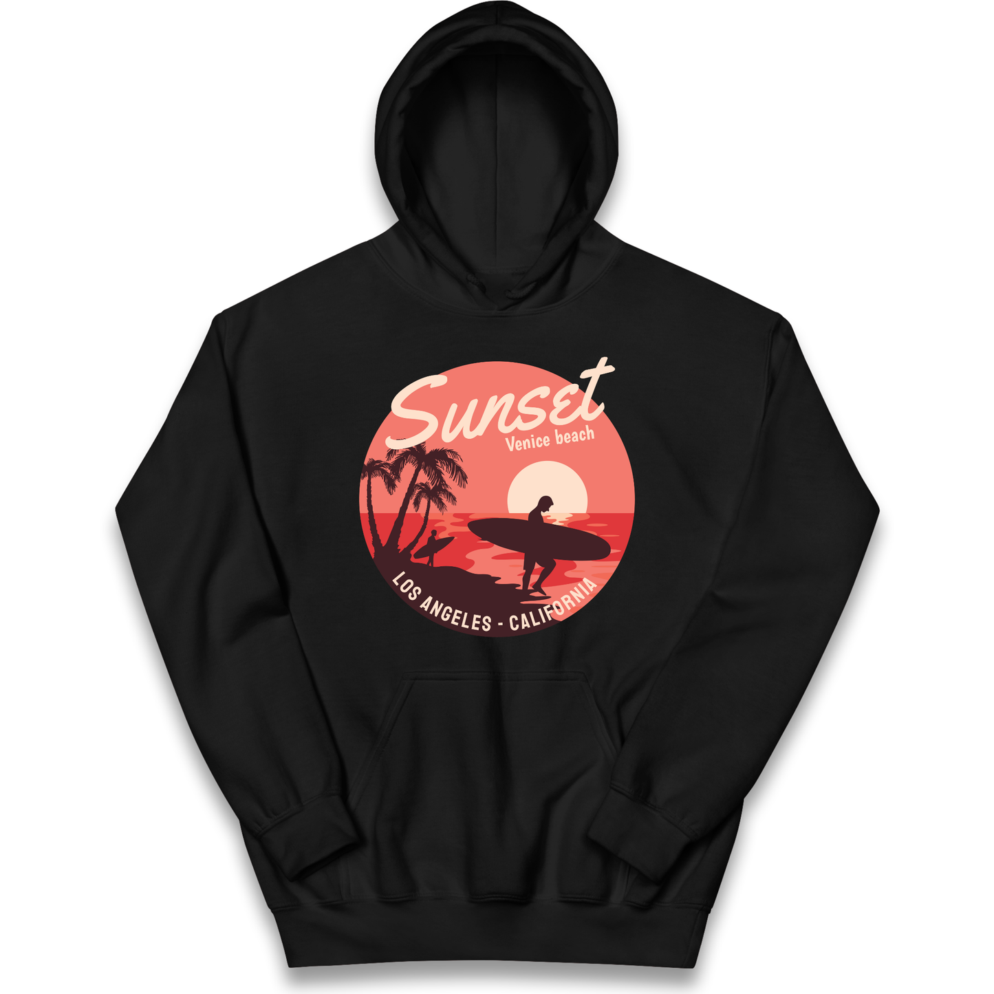 Sunset Venice Beach kids hoodie