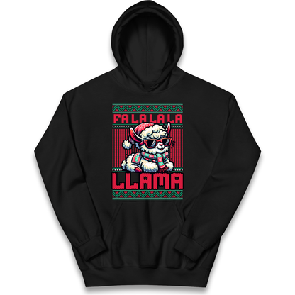 FA LA LA LA LLAMA kids hoodie