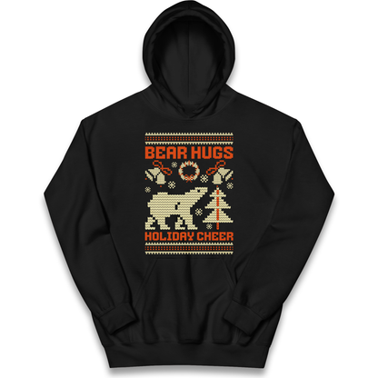 Bear Hugs Holiday Cheer kids hoodie