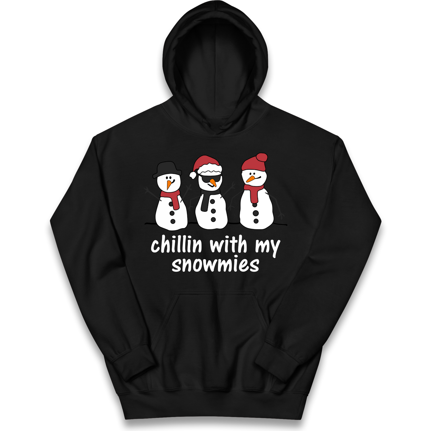 Chillin With My Snowmies kids hoodie