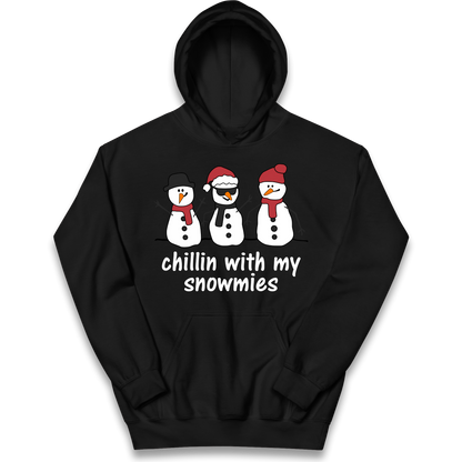 Chillin With My Snowmies kids hoodie