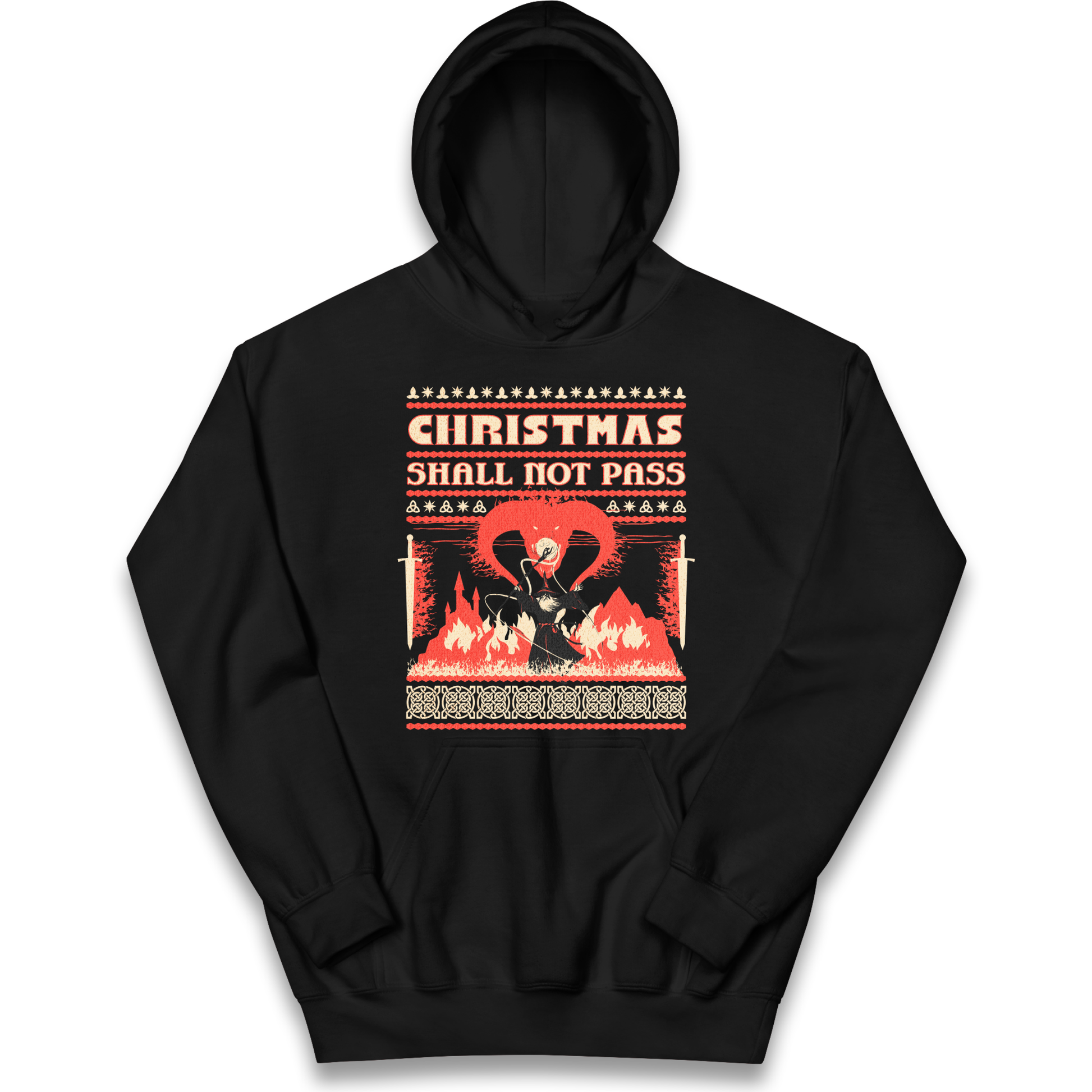 Christmas Shall Not Pass kids hoodie