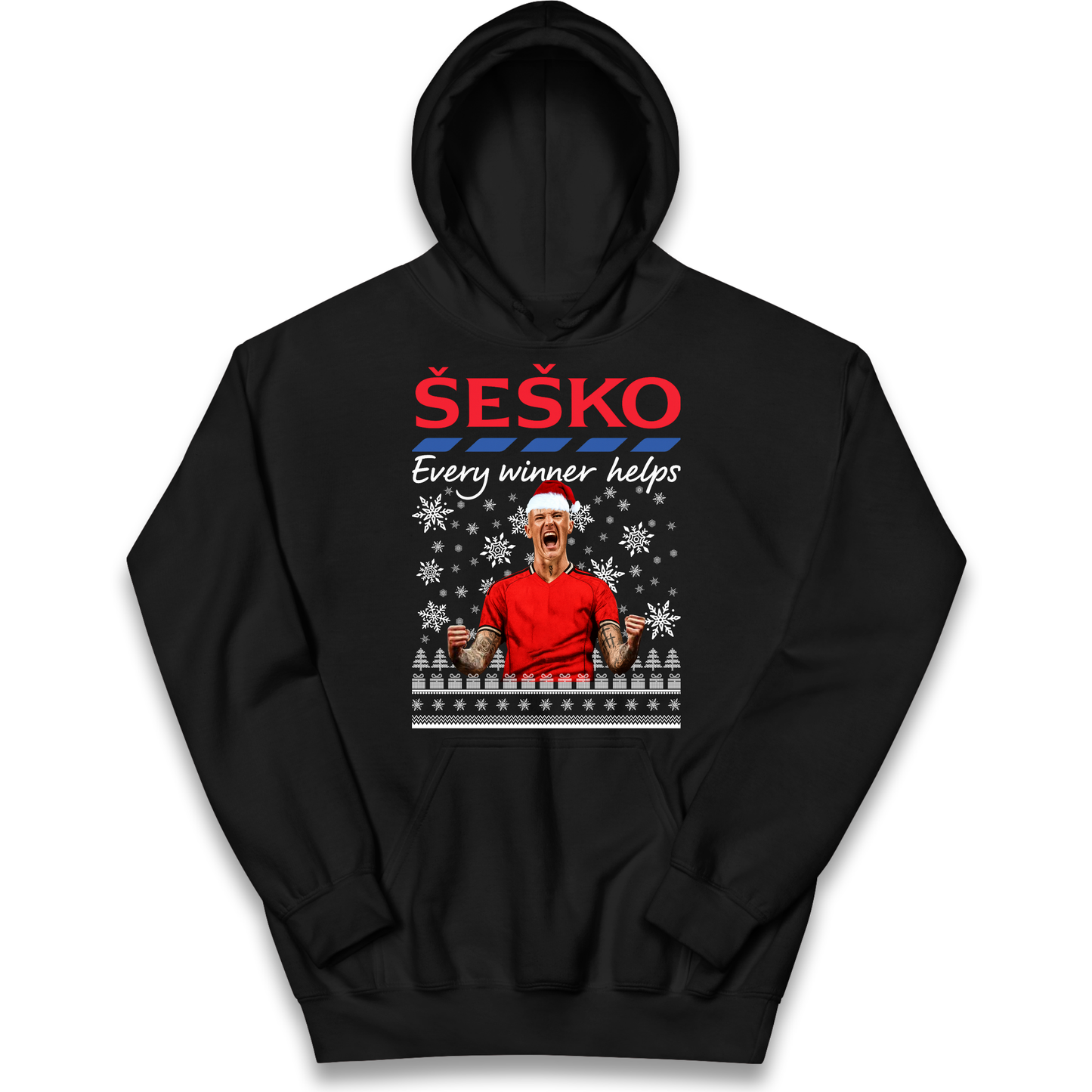 Benjamin Sesko Christmas Kids Hoodie