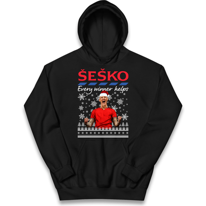 Benjamin Sesko Christmas Kids Hoodie