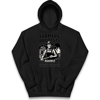Farmers’ Protests Against Agricultural Inheritance Tax kids hoodie