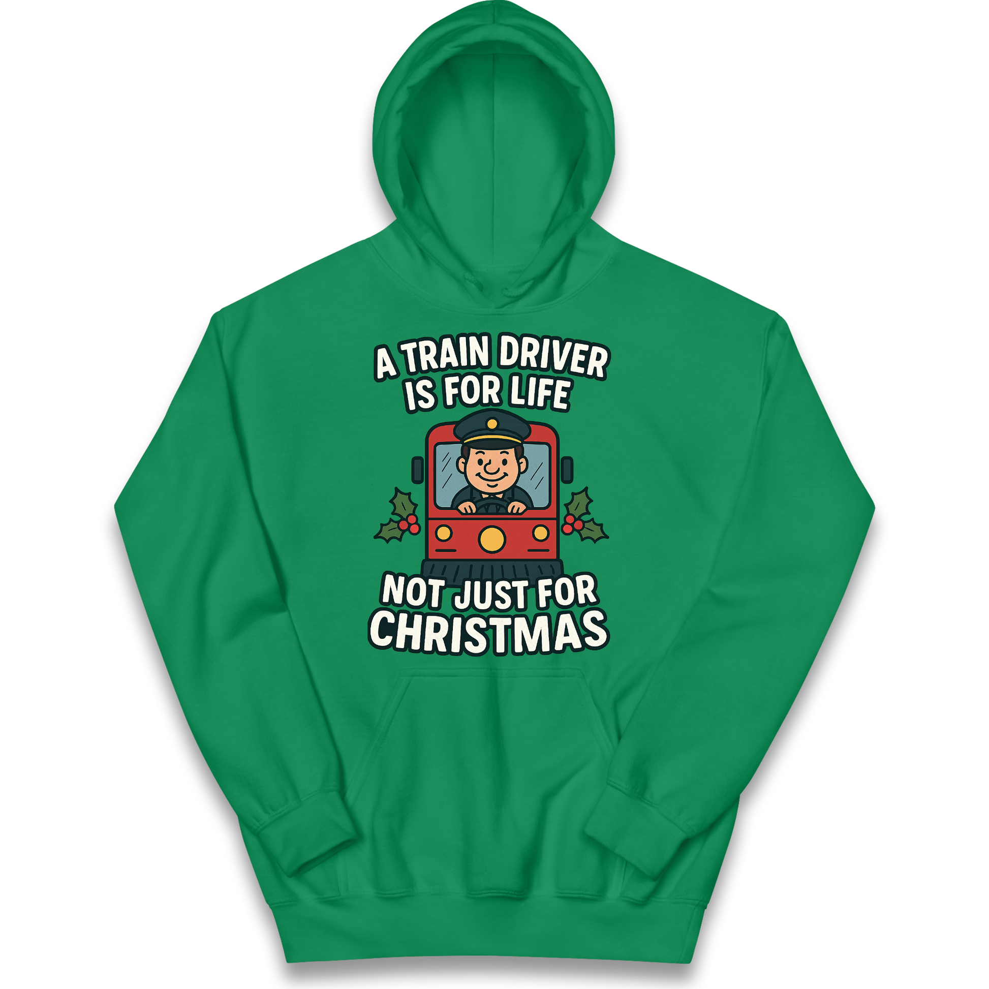 Train Driver Christmas Kids Hoodie
