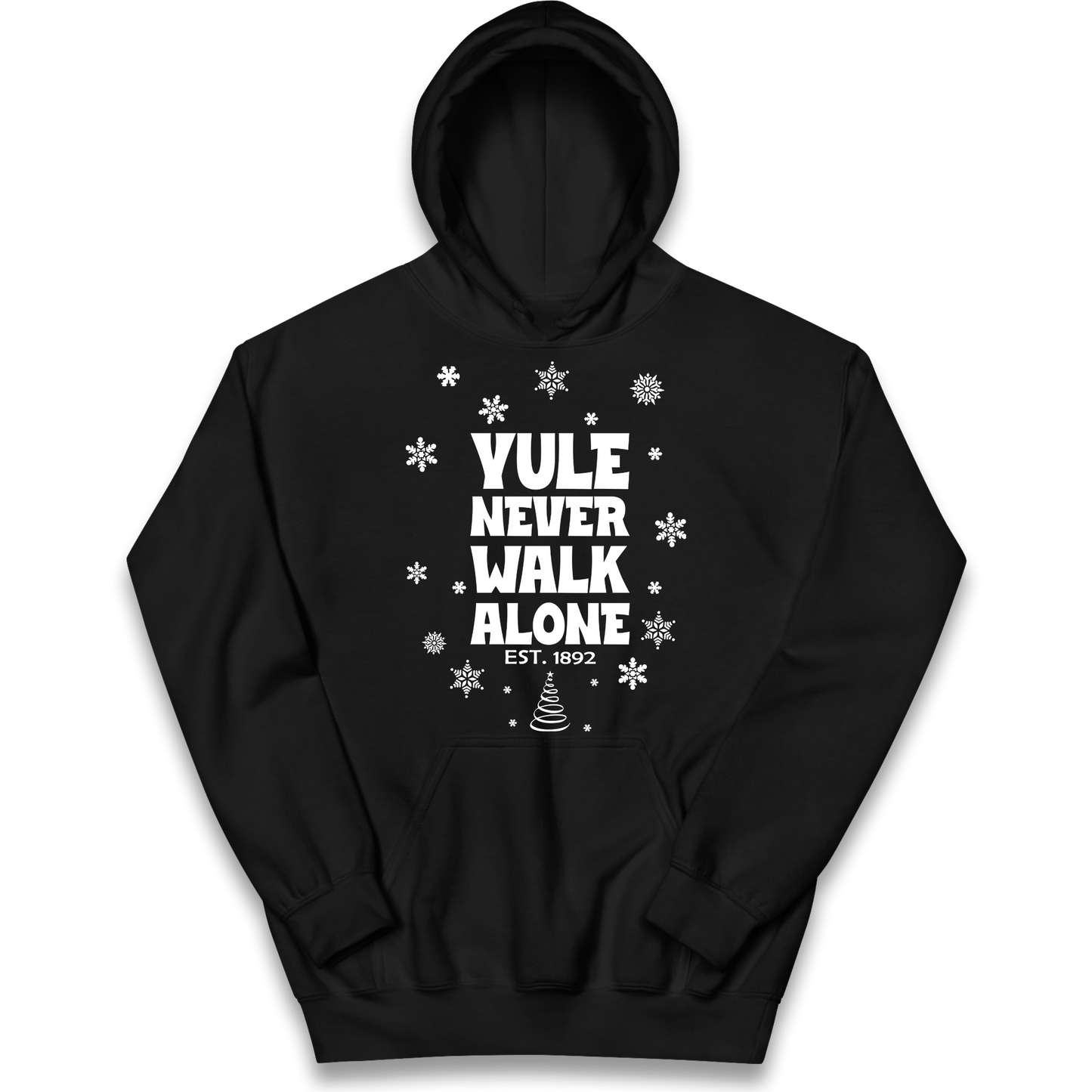 Yule Never Walk Alone Liverpool Christmas kids hoodie