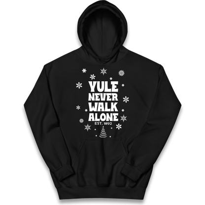 Yule Never Walk Alone Liverpool Christmas kids hoodie