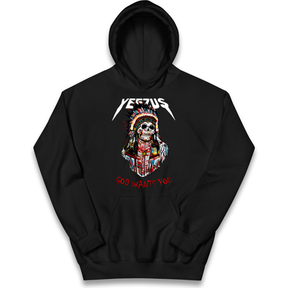 Yeezus God Wants You kids hoodie