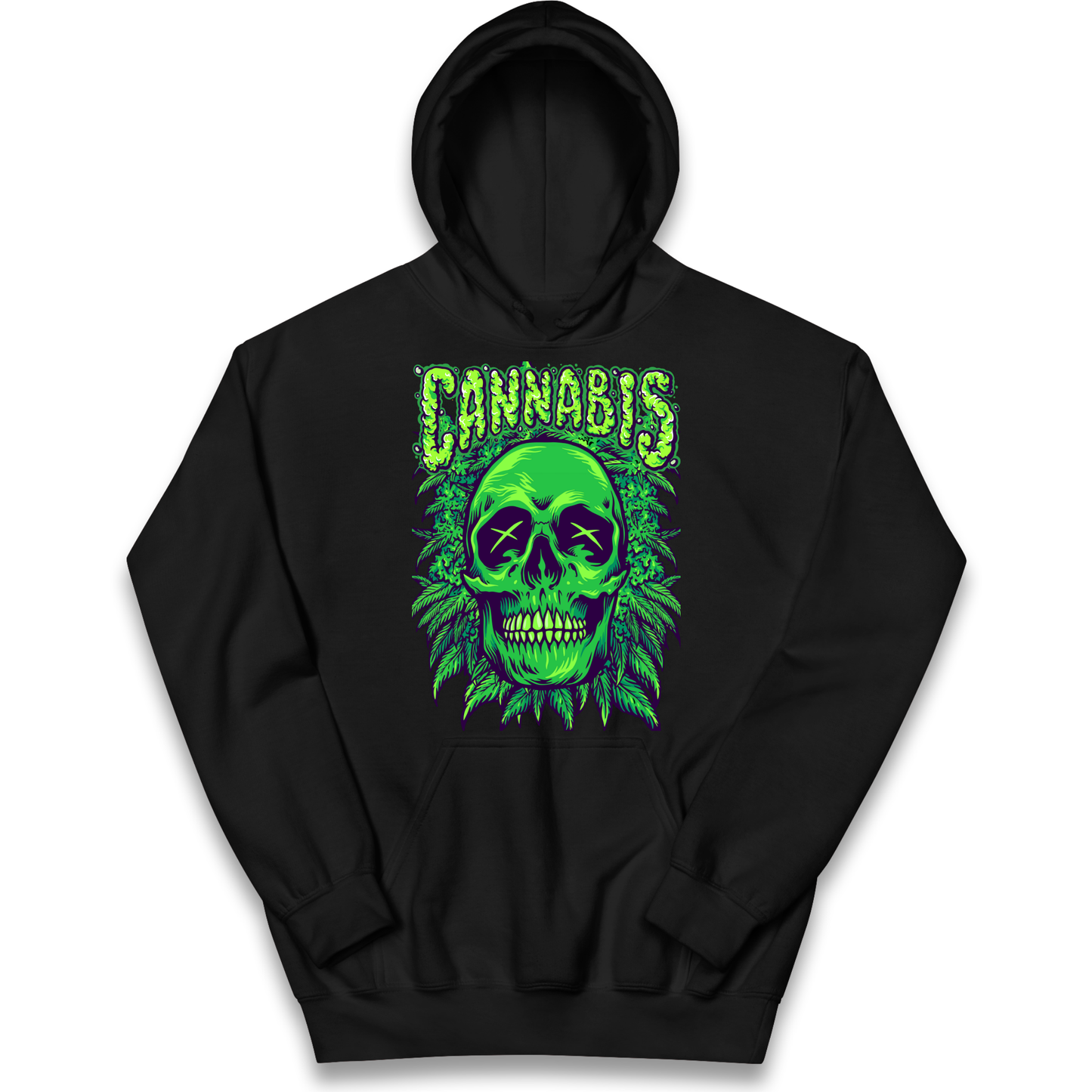 Cannabis Skull kids hoodie