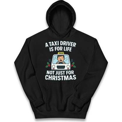 Taxi Driver Christmas Kids Hoodie