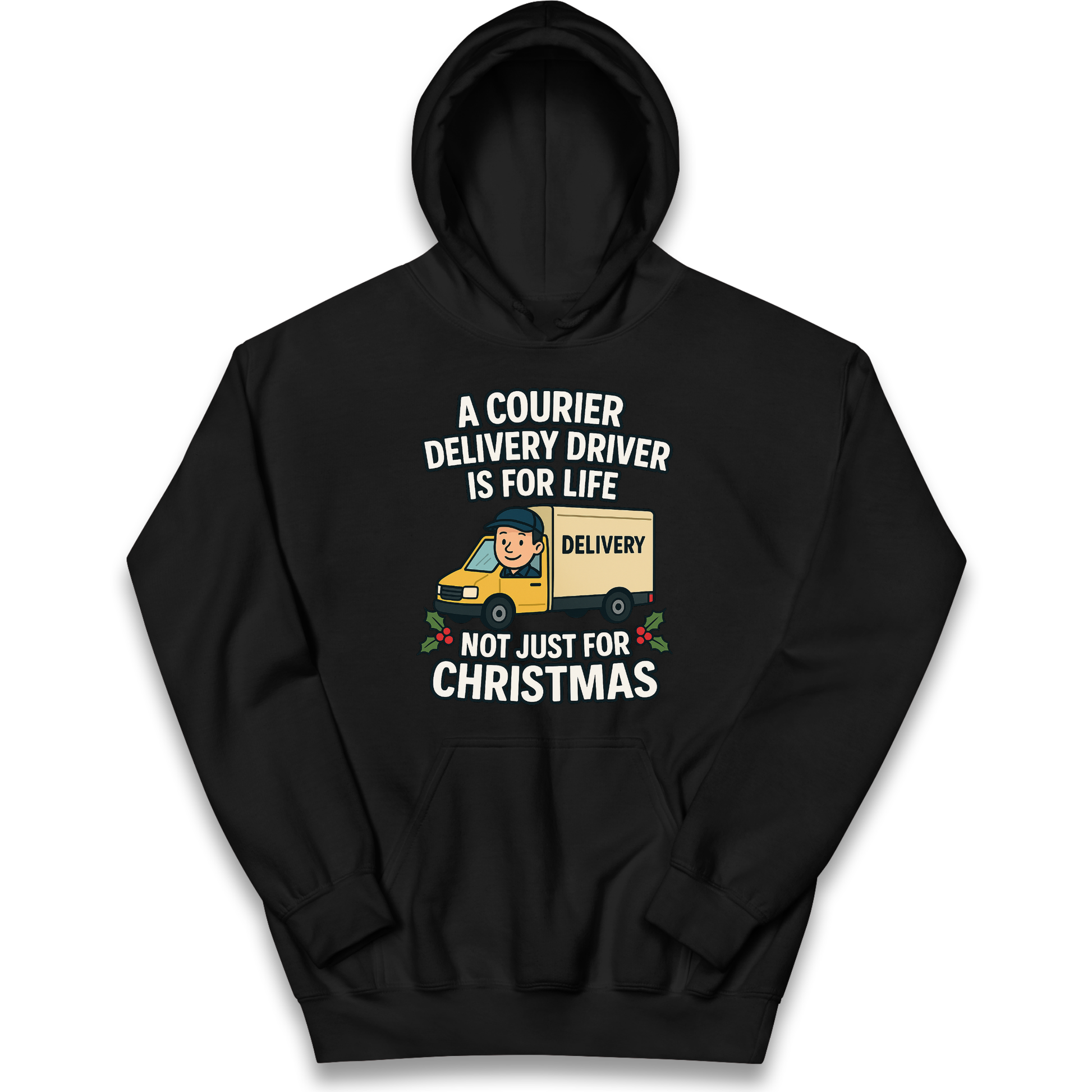 Courier Delivery Driver Christmas Kids Hoodie