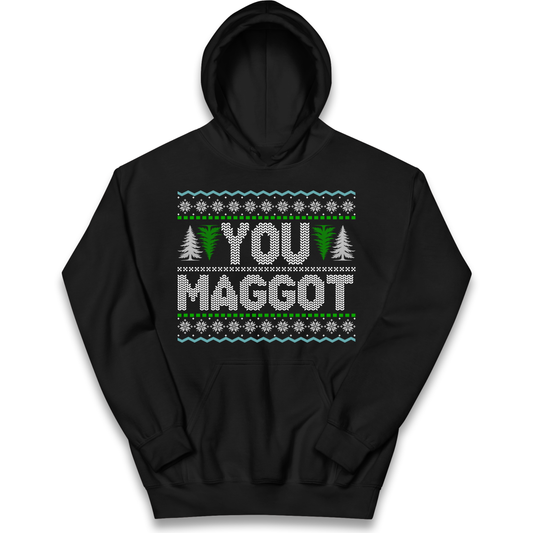 Christmas jumper kids hoodie