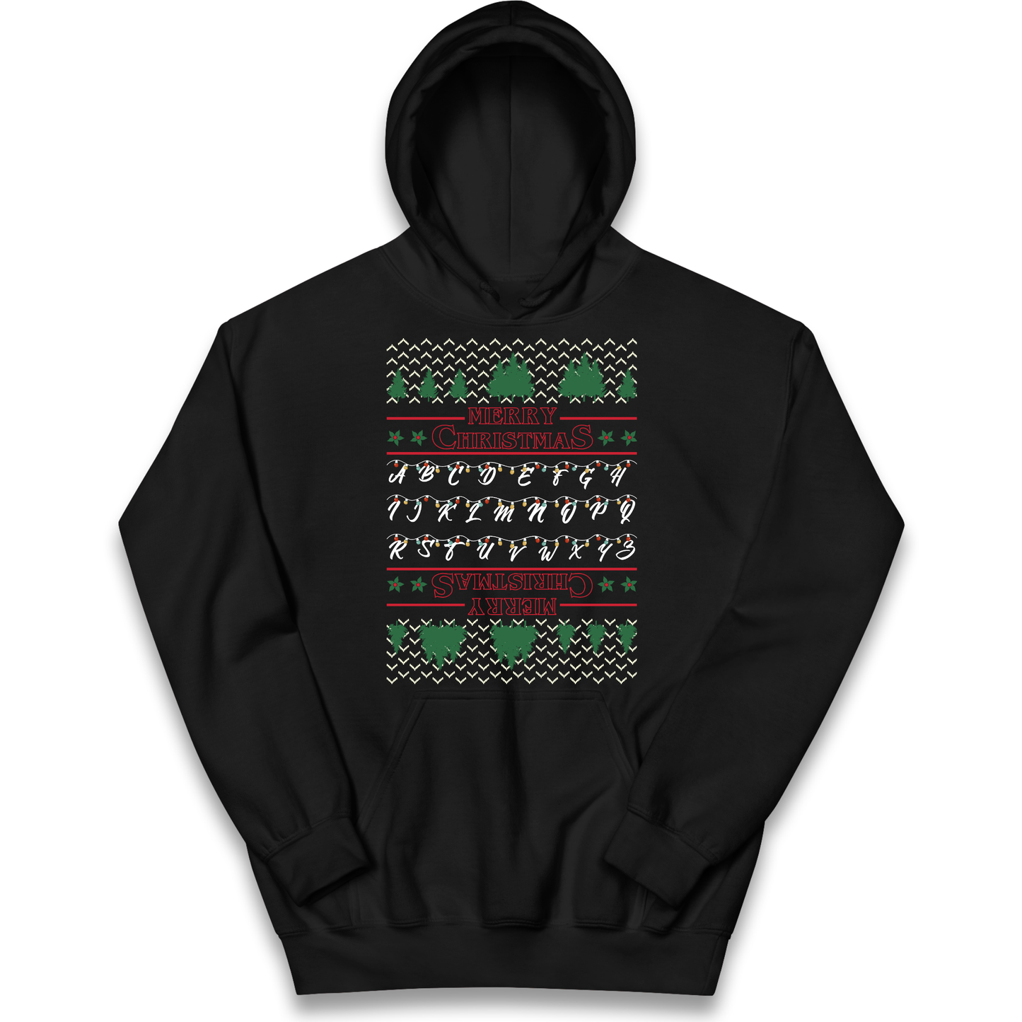 stranger things christmas jumper Kids Hoodie