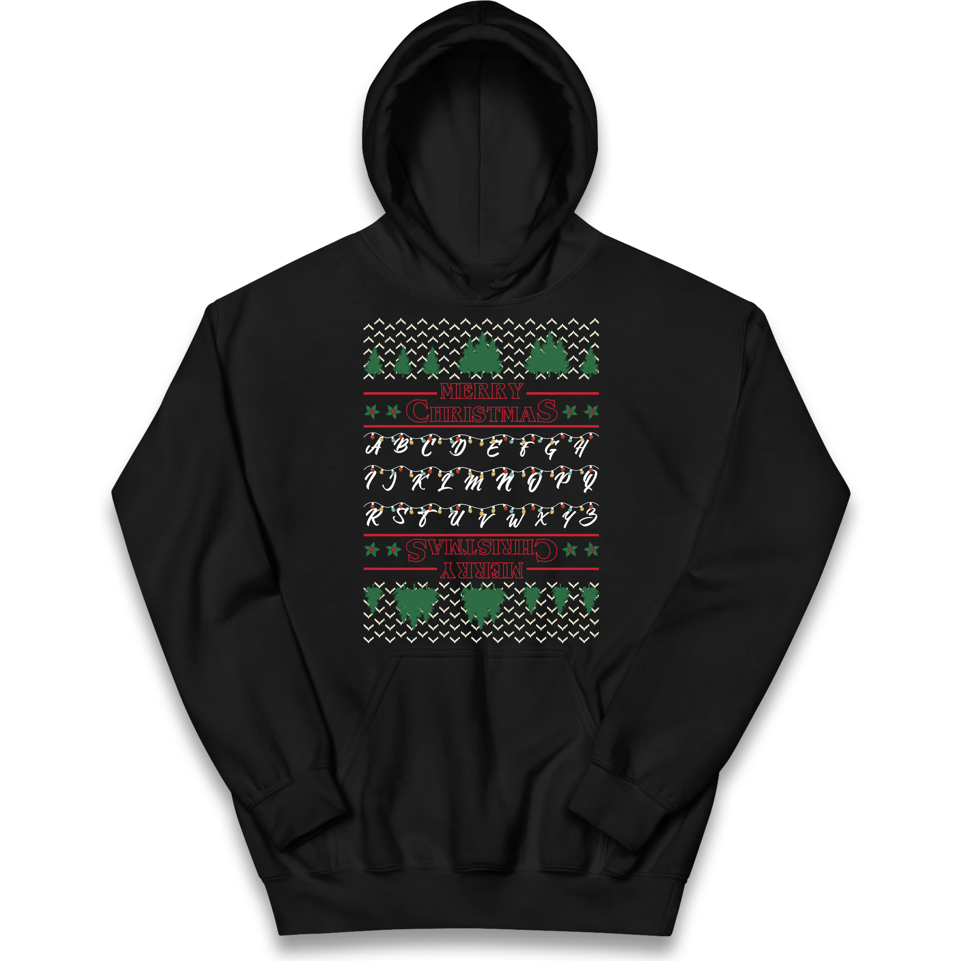 stranger things christmas jumper Kids Hoodie