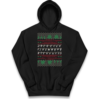 stranger things christmas jumper Kids Hoodie
