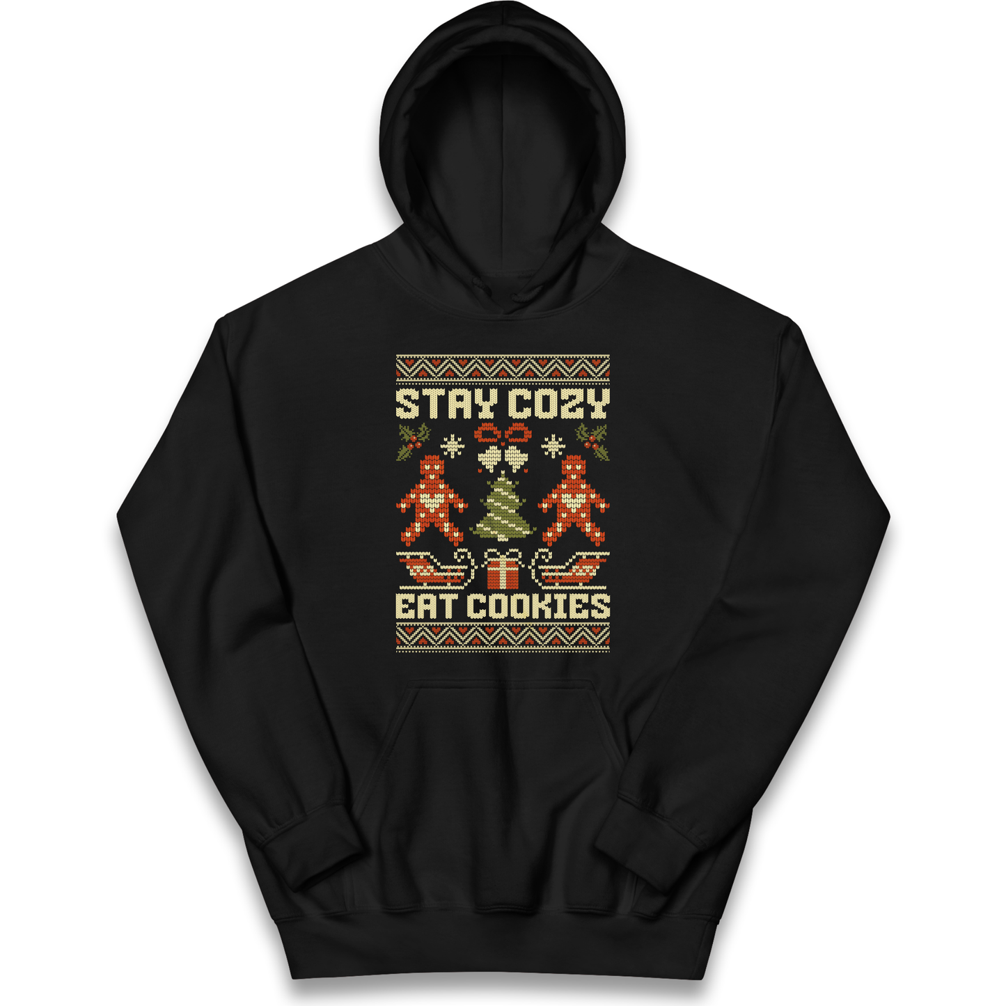 Stay Cozy Eat Cookies Christmas kids hoodie