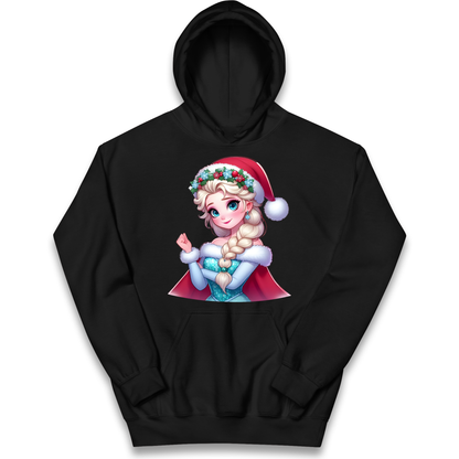 Elsa Frozen Santa kids hoodie