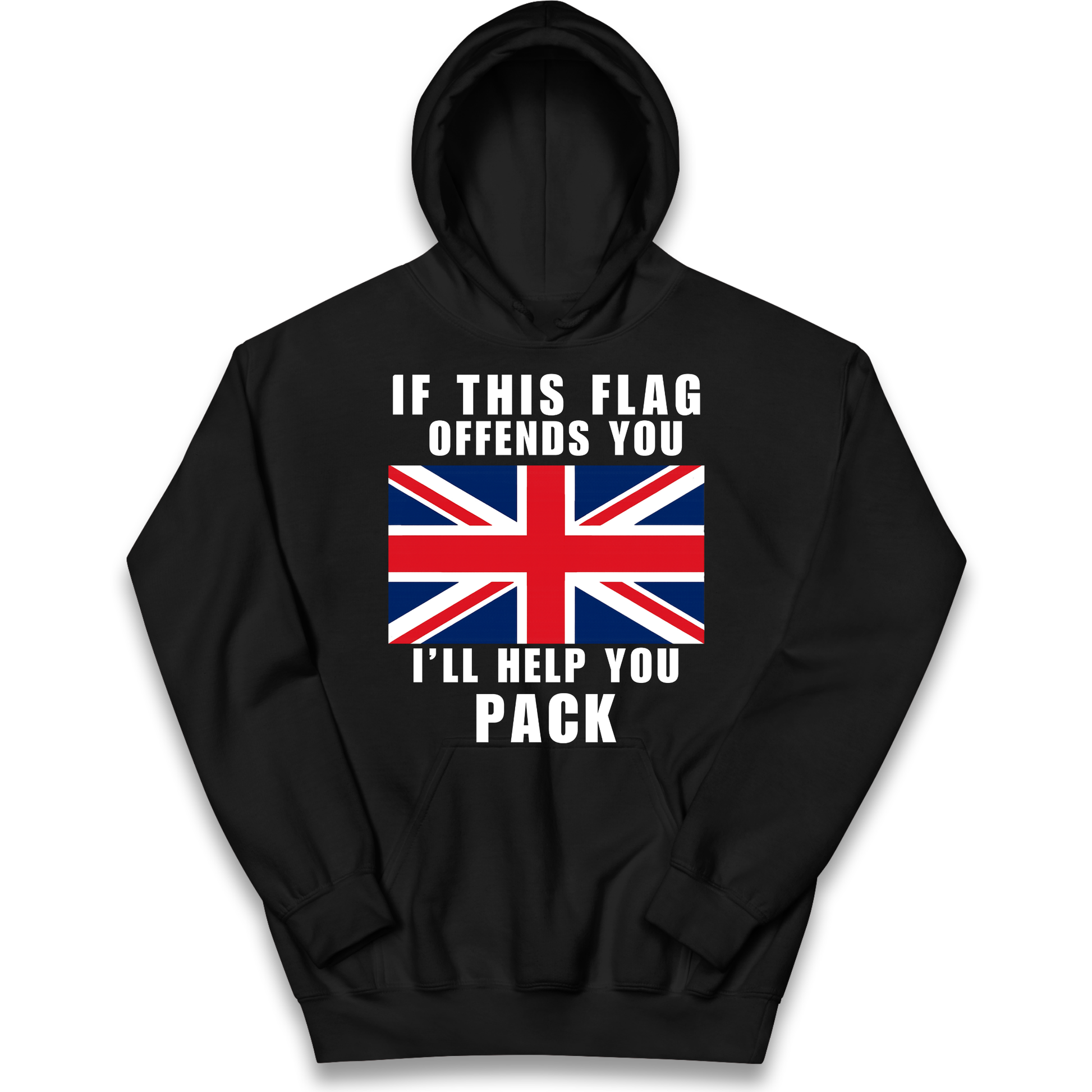 If This Flag Offends You I Will Help You Pack kids hoodie