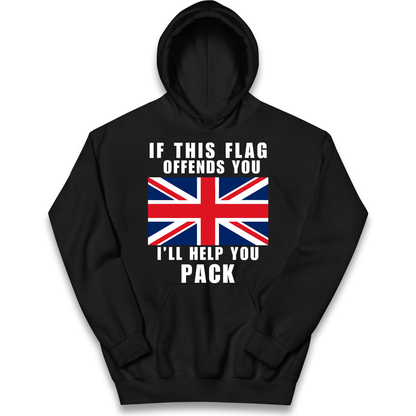 If This Flag Offends You I Will Help You Pack kids hoodie
