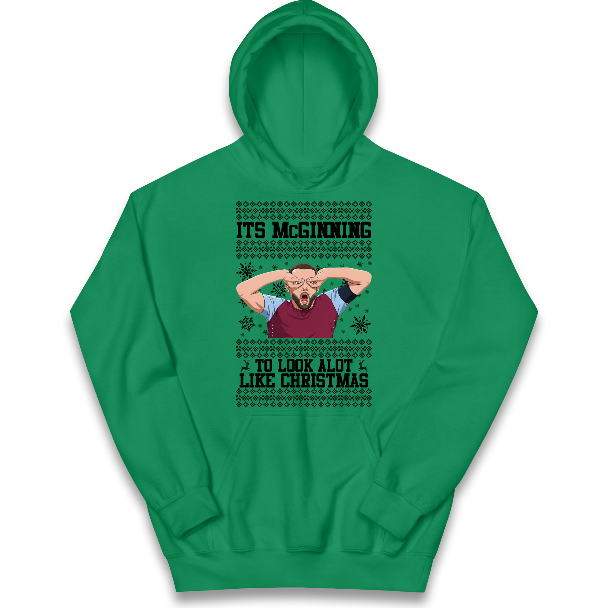 John McGinn Christmas Kids Hoodie