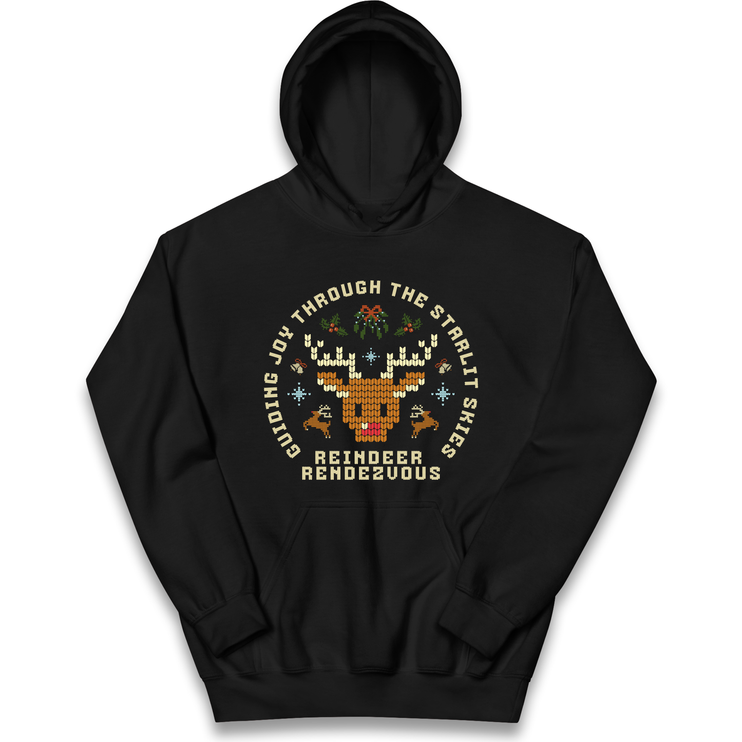 Reindeer Rendezvous Christmas kids hoodie