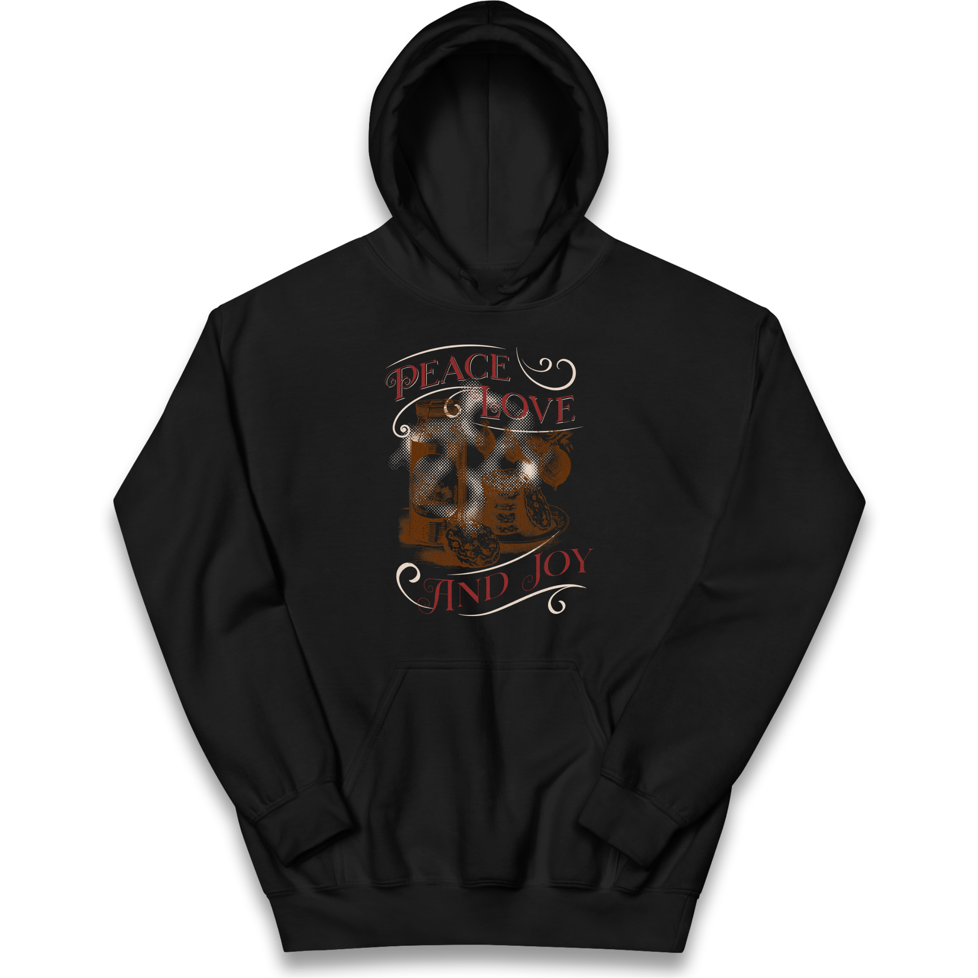 Peace Love And Joy Christmas kids hoodie