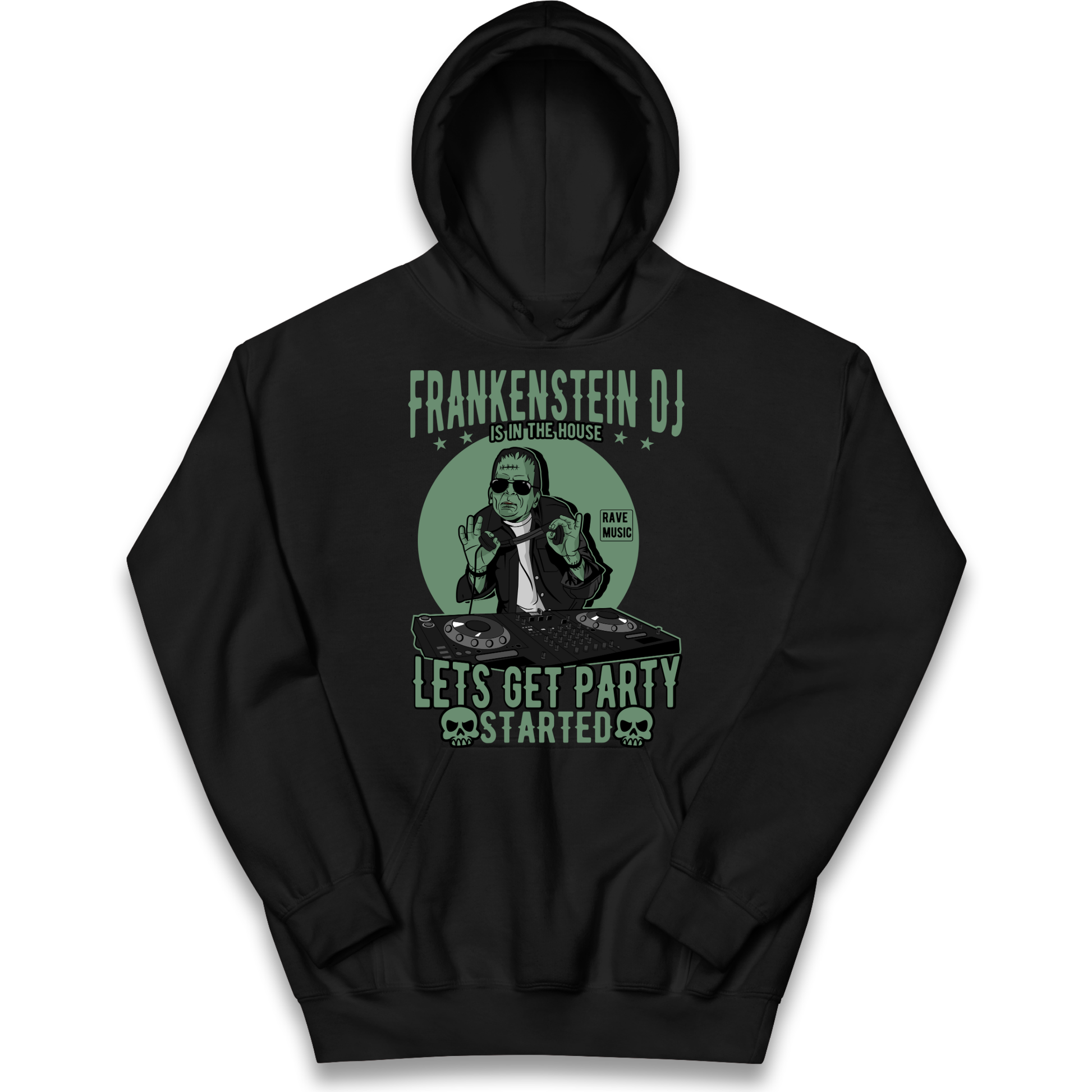 Frankenstein DJ kids hoodie