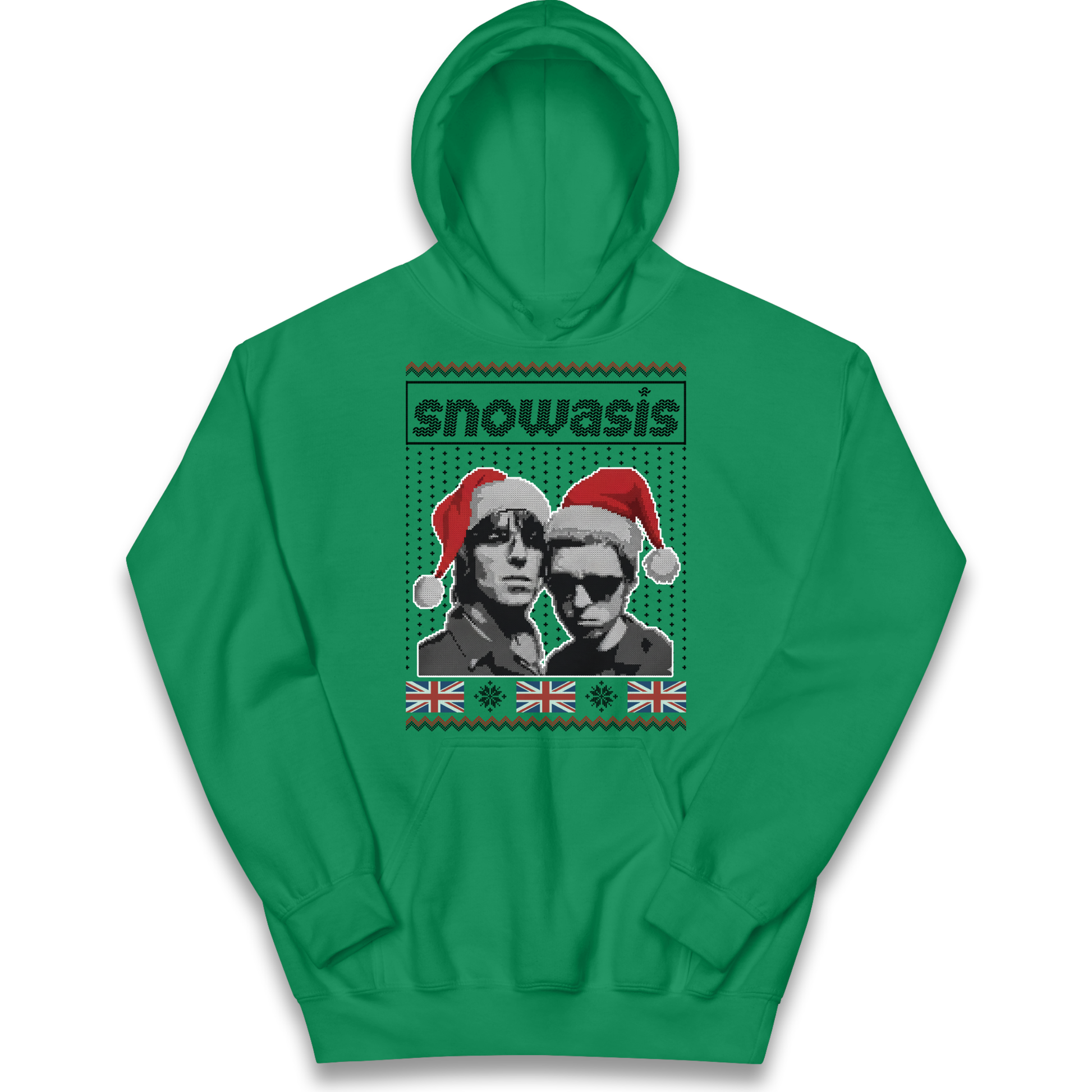 Snowasis Union Jack Christmas Kids Hoodie