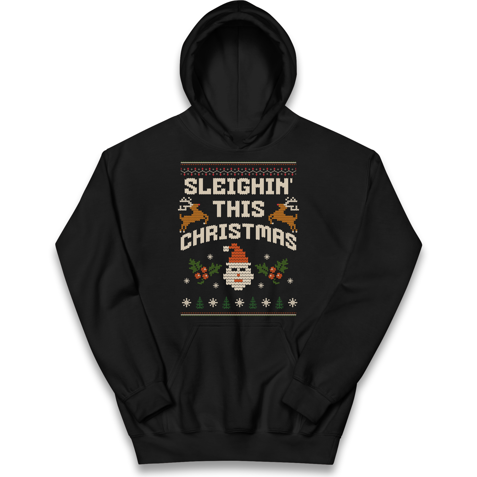 Sleighin This Christmas Christmas kids hoodie